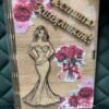 Дървена кутия за пари – Подарък за Абитуриент - Червена